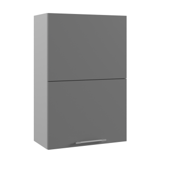 Арка ВПГПМ 600 шкаф верхний с подъемным механизмом высокий (Штукатурка серая/корпус Серый) в Боготоле - bogotol.mebel54.com | фото