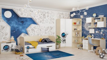 Детская комната Санни (Белый/корпус Клен) в Боготоле - bogotol.mebel54.com | фото