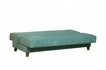 Диван-кровать "Бэлла" (велюр нео аква/подушки микровелюр линде) в Боготоле - bogotol.mebel54.com | фото