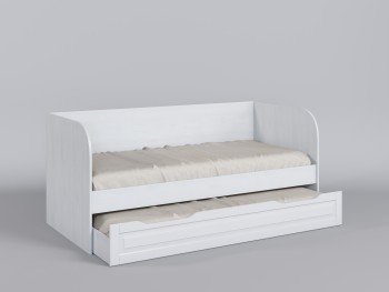 Диван-кровать Классика (Белый/корпус Выбеленное дерево) в Боготоле - bogotol.mebel54.com | фото