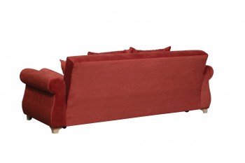 Диван-кровать "Порто" (микровелюр Гавайи бордо/италия/крем) в Боготоле - bogotol.mebel54.com | фото