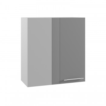 Гарда ПУ 650 шкаф верхний угловой (Белый Эмалит/корпус Серый) в Боготоле - bogotol.mebel54.com | фото