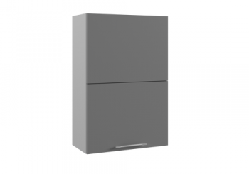 Капри ПГПМ 600 шкаф верхний Blum Aventos HF (Камень темный/корпус Серый) в Боготоле - bogotol.mebel54.com | фото