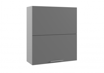 Капри ПГПМ 800 шкаф верхний Blum Aventos HF (Камень темный/корпус Серый) в Боготоле - bogotol.mebel54.com | фото