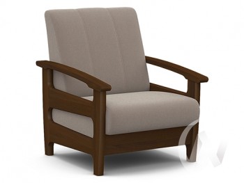 Кресло для отдыха Омега (орех лак/CATANIA COCOA) в Боготоле - bogotol.mebel54.com | фото