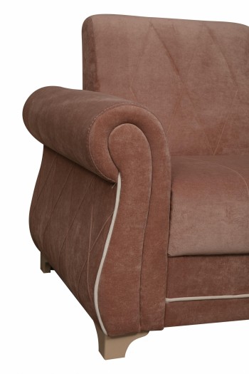 Кресло для отдыха "Порто" (велюр киви корица / микровельвет крем) в Боготоле - bogotol.mebel54.com | фото