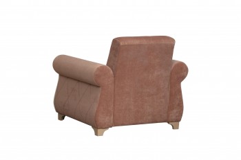 Кресло для отдыха "Порто" (велюр киви корица / микровельвет крем) в Боготоле - bogotol.mebel54.com | фото
