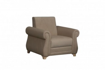 Кресло для отдыха "Порто" (велюр киви латте / микровельвет крем) в Боготоле - bogotol.mebel54.com | фото