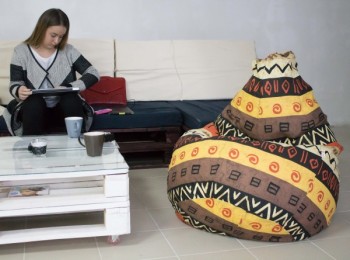 Кресло-груша Большое-Африка в Боготоле - bogotol.mebel54.com | фото