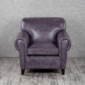 Кресло кожаное Элегант (Фиолетовый) в Боготоле - bogotol.mebel54.com | фото