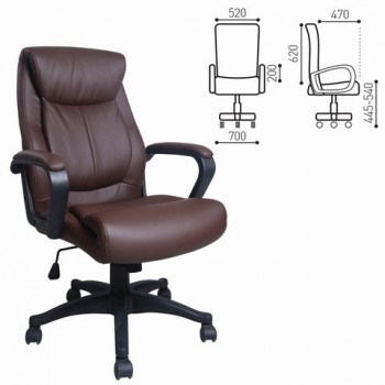 Кресло офисное BRABIX Enter EX-511 (коричневый) в Боготоле - bogotol.mebel54.com | фото
