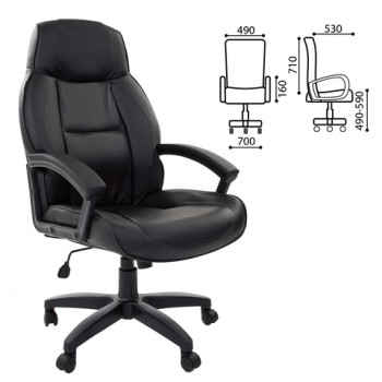 Кресло офисное BRABIX Formula EX-537 (черный) в Боготоле - bogotol.mebel54.com | фото