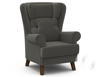 Кресло отдыха Комфорт-2 (орех лак/ULTRA GRAFIT) в Боготоле - bogotol.mebel54.com | фото