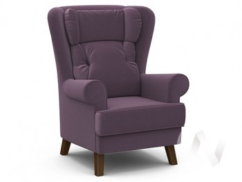 Кресло отдыха Комфорт-2 (орех лак/ULTRA PLUM) в Боготоле - bogotol.mebel54.com | фото