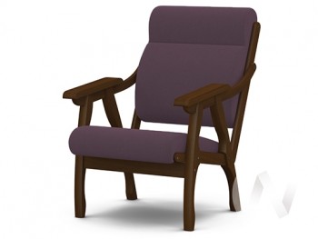 Кресло Вега-10 (орех лак/ULTRA PLUM) в Боготоле - bogotol.mebel54.com | фото