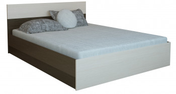 Кровать 0,8м Юнона с настилом (Венге / Дуб) в Боготоле - bogotol.mebel54.com | фото
