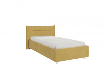 Кровать 0.9 Альба с основанием (Медовый велюр) в Боготоле - bogotol.mebel54.com | фото