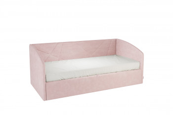 Кровать 0.9 Бест Софа (Нежно-розовый велюр) в Боготоле - bogotol.mebel54.com | фото