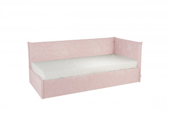 Кровать 0.9 Бест Тахта (Нежно-розовый велюр) в Боготоле - bogotol.mebel54.com | фото