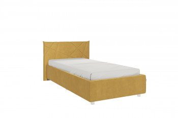 Кровать 0.9 Квест с основанием (Медовый велюр) в Боготоле - bogotol.mebel54.com | фото