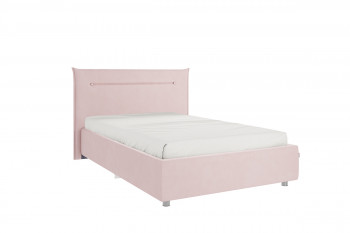 Кровать 1,2 Альба с основанием (Нежно-розовый велюр) в Боготоле - bogotol.mebel54.com | фото