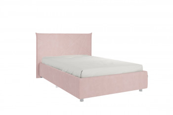 Кровать 1,2 Квест с основанием (Нежно-розовый велюр) в Боготоле - bogotol.mebel54.com | фото