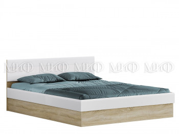 Кровать 1,4 спальня Фортуна (Дуб сонома/белый глянец) в Боготоле - bogotol.mebel54.com | фото