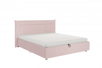 Кровать 1,6 Альба (Нежно-розовый велюр/под-мех) в Боготоле - bogotol.mebel54.com | фото