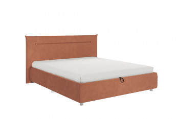 Кровать 1,6 Альба (Персик велюр/под-мех) в Боготоле - bogotol.mebel54.com | фото