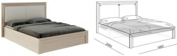 Кровать 1,6 Глэдис (М32) с подъемным механизмом Распродажа в Боготоле - bogotol.mebel54.com | фото