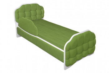 Кровать 160 Атлет 76 Зелёный (мягкий бортик) в Боготоле - bogotol.mebel54.com | фото