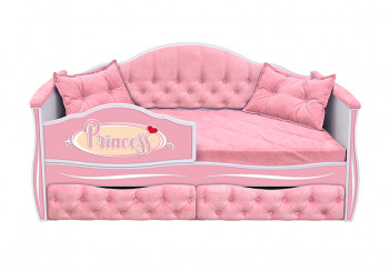 Кровать 160 серии Иллюзия 2 ящика 15 Бледно-розовый (подушки) в Боготоле - bogotol.mebel54.com | фото