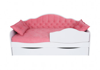 Кровать 170 серии Иллюзия Лайт 1 ящик 89 Розовый (подушки) в Боготоле - bogotol.mebel54.com | фото
