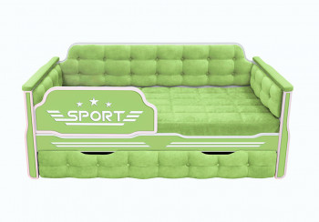 Кровать 170 серии Спорт 1 ящик 81 Фисташка (мягкие боковые накладки) в Боготоле - bogotol.mebel54.com | фото