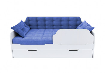Кровать 170 серии Спорт Лайт 1 ящик 85 Синий (подушки) в Боготоле - bogotol.mebel54.com | фото