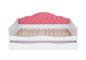 Кровать 190 серии Иллюзия Лайт 1 ящик 89 Розовый (подушки) в Боготоле - bogotol.mebel54.com | фото