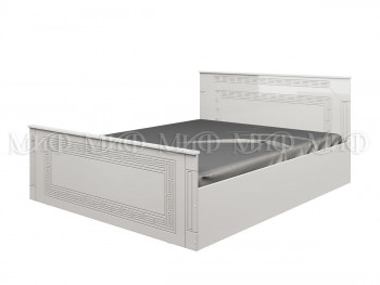 Кровать Афина-1 1,4 м (Белый/Белый глянец) в Боготоле - bogotol.mebel54.com | фото