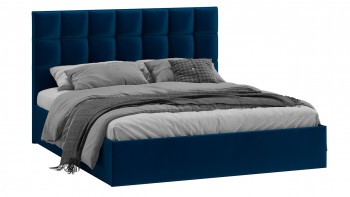Кровать без ПМ «Эмбер» Велюр Confetti/Blue в Боготоле - bogotol.mebel54.com | фото