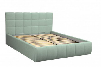 Кровать "Диана" ш. 1400 (Н=1010мм) (жаккард аква) в Боготоле - bogotol.mebel54.com | фото