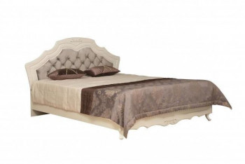 Кровать двойная "Кантри" (вудлайн кремовый/патина/ортопед/1820) в Боготоле - bogotol.mebel54.com | фото