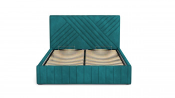 Кровать Гамма ш. 1400 (без основания для хранения) (велюр тенерифе изумруд) в Боготоле - bogotol.mebel54.com | фото