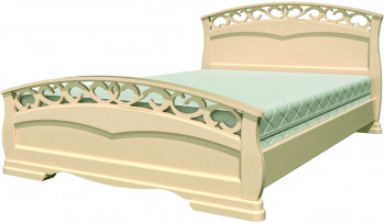 Кровать Грация-1 из массива сосны 1400*2000 Орех в Боготоле - bogotol.mebel54.com | фото