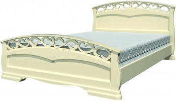 Кровать Грация-1 из массива сосны 1400*2000 Орех в Боготоле - bogotol.mebel54.com | фото