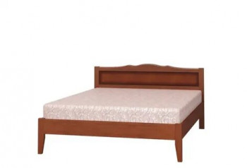 Кровать Карина-7 из массива сосны 1200*2000 Орех в Боготоле - bogotol.mebel54.com | фото