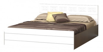 Кровать Корсика-1 1.6 (Венге/Белый глянец) в Боготоле - bogotol.mebel54.com | фото