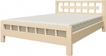 Кровать Натали-5 из массива сосны 900*2000 Белый античный в Боготоле - bogotol.mebel54.com | фото