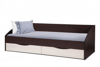 Кровать одинарная "Фея - 3" (симметричная) New (венге / вудлайн кремовый / ДВПО: белый) в Боготоле - bogotol.mebel54.com | фото