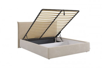 Кровать с подъемным механизмом Лада 160х200 см (графит (велюр)) в Боготоле - bogotol.mebel54.com | фото