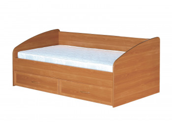 Кровать с ящиками с задней спинкой 900-1 без матраса Вишня Оксфорд в Боготоле - bogotol.mebel54.com | фото