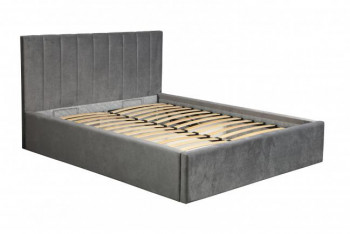 Кровать "Юнона" ш. 1600 (Н=1020мм) (ягуар грей) в Боготоле - bogotol.mebel54.com | фото